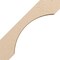 Ekena Millwork 3-inch W x 18-inch D x 18-inch H Legacy Rough Cedar Woodgrain TimberThane Knee Brace, Primed BRCUR03X18X18LECRCPR - alternate 6